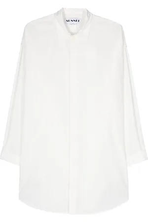 SUNNEI Logo-tag poplin shirt