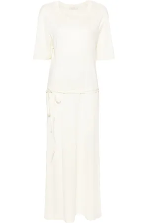 LEMAIRE Belted T-shirt maxi dress