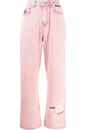 A Bathing Ape Floral-print straight-leg jeans