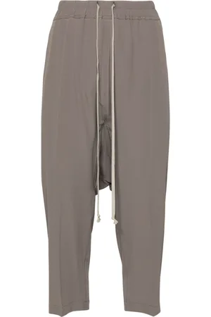 Rick Owens Drop-crotch cropped trousers