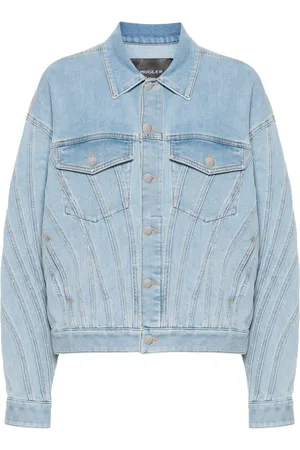 MUGLER Spiral denim jacket