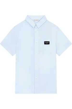 Dolce & Gabbana Logo-patch cotton shirt