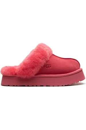 UGG Disquette shearling platform slippers