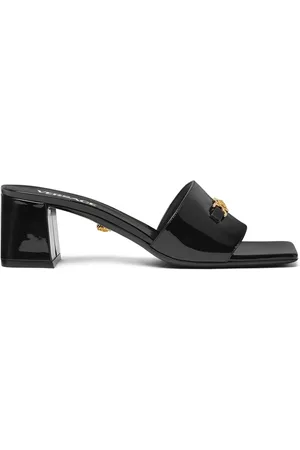VERSACE Medusa-head leather mules