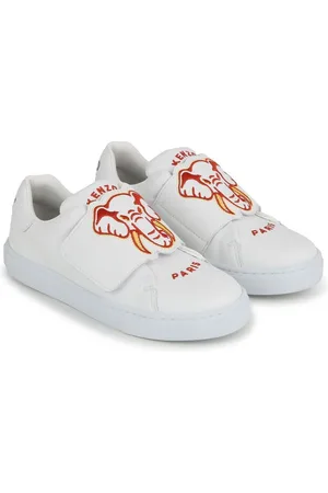 Kenzo Graphic-print touch-strap sneakers