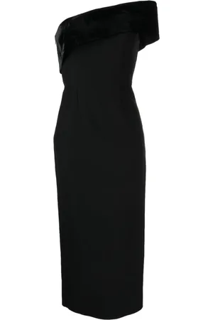 Roland Mouret Asymmetric cady midi dress