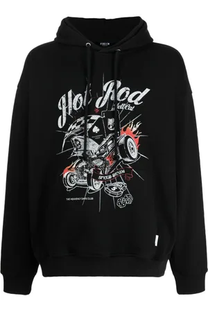 FIVE CM Terry graphic-print cotton hoodie