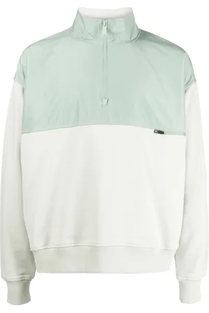 ALPHA Half-zip panelled sweatshirt