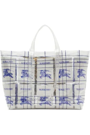Burberry EKD logo-tag transparent tote bag