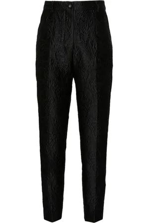 Dolce & Gabbana Floral-jacquard tailored trousers