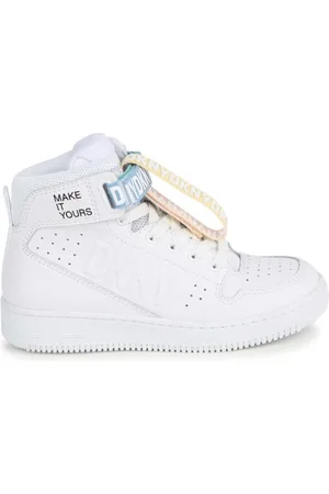 DKNY Logo-tape high-top sneakers