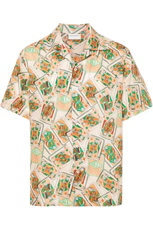 Drôle de Monsieur Jeu de Cartes camp-collar shirt