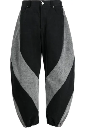 CROQUIS Two-tone baggy jeans