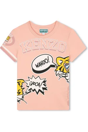 Kenzo Tiger Head-motif cotton T-shirt