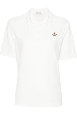 Moncler Appliqué-logo cotton polo shirt