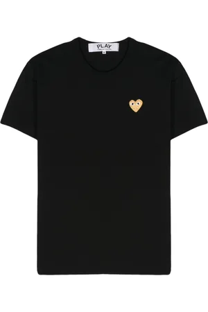 Comme des Garçons Heart-patch cotton T-shirt