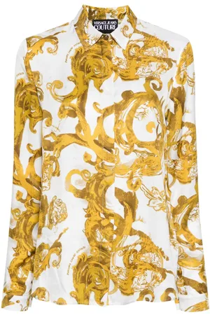 VERSACE Watercolour Couture-print shirt