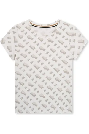 HUGO BOSS Monogram-print jersey T-shirt