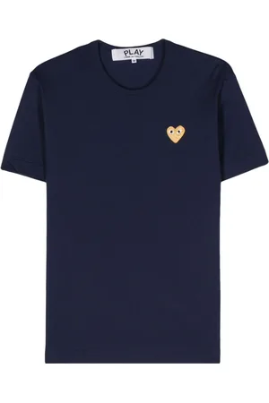 Comme des Garçons Heart-patch cotton T-shirt