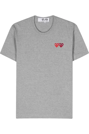 Comme des Garçons Heart-patch cotton T-shirt