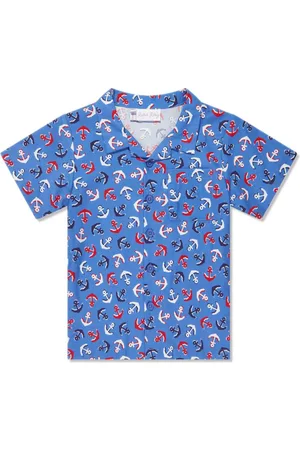 Rachel Riley Anchor-print cotton shirt