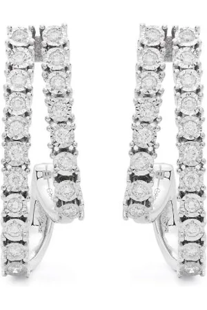 Dana Rebecca Designs 14kt white gold Ava Bea diamond hoop earring