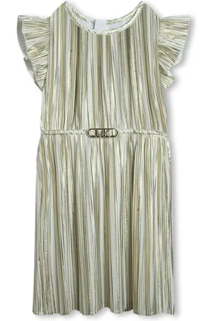 Michael Kors Logo-plaque pleated minidress
