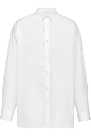 Prada Triangle-logo cotton shirt