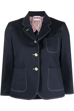 Thom Browne Sack-patch cropped jacket