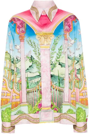 Casablanca Le Jardin Ideal-print shirt