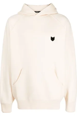 SONGZIO Panther-embroidered cotton hoodie