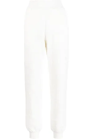Elie saab Embroidered-design cotton blend track pants