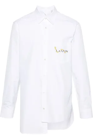 Lanvin Logo-print asymmetric shirt