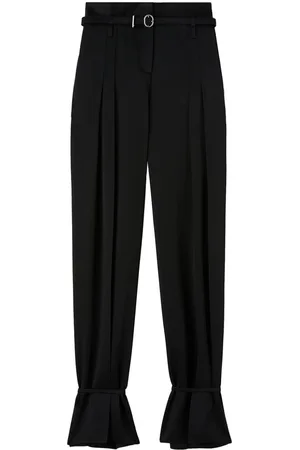 Jil Sander Belted ankle-tie tailored trousers