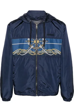 VERSACE Graphic-print hooded jacket