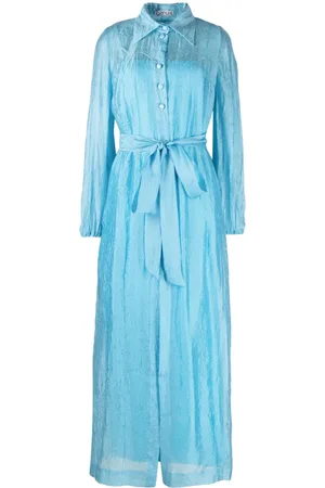 Baruni Lobelia organza shirt dress