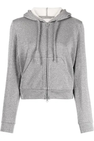 JNBY Glittered zip-front hoodie
