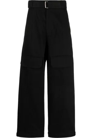SONGZIO High-waist straight-leg cropped trousers