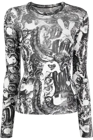 JNBY Abstract-print long-sleeve T-shirt