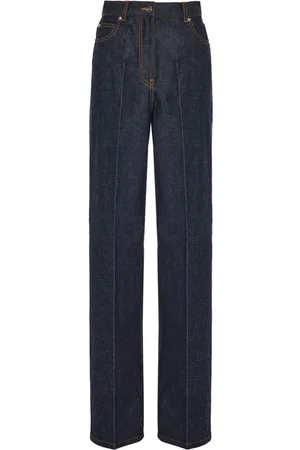 デニム・ジーパン FERRAGAMO SS25 Straight jeans (780548 WHITE) Five pocket trouser - Women | Ferragamo