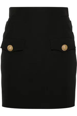 Balmain Virgin wool mini skirt
