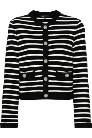 Maje Striped knit cardigan