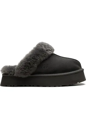 UGG Disquette shearling platform slippers