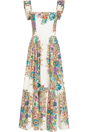 Etro Floral-print midi dress