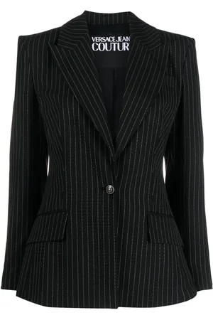 VERSACE Tailored pinstriped blazer