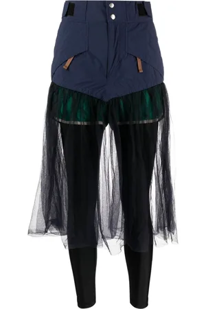 Kolor Layered panelled skirt