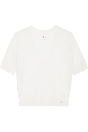 ANINE BING Aria logo-plaque T-shirt