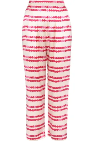 ERES Roméo heart-print silk pyjama trousers