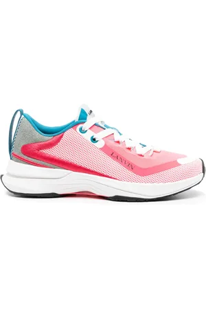 Lanvin L-i panelled mesh sneakers
