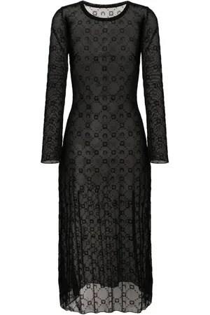 Marine Serre Moonogram mesh dress